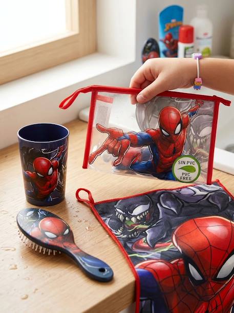 Trousse de toilette spiderman enfant complète Rouge et bleu 4 - vertbaudet enfant 