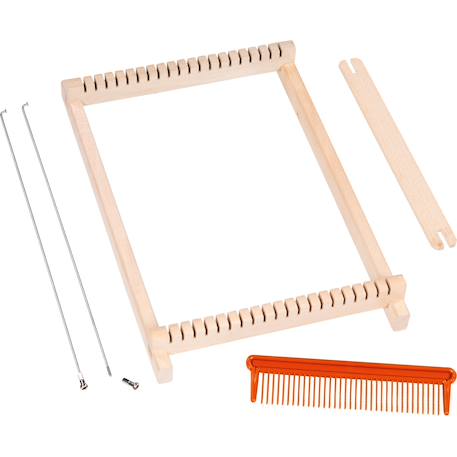 Métier à tisser en bois 17 cm Beige 1 - vertbaudet enfant 