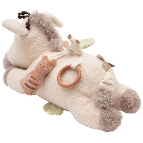Peluche d'activités donkey dinky Ecru, beige, vert 2 - vertbaudet enfant 