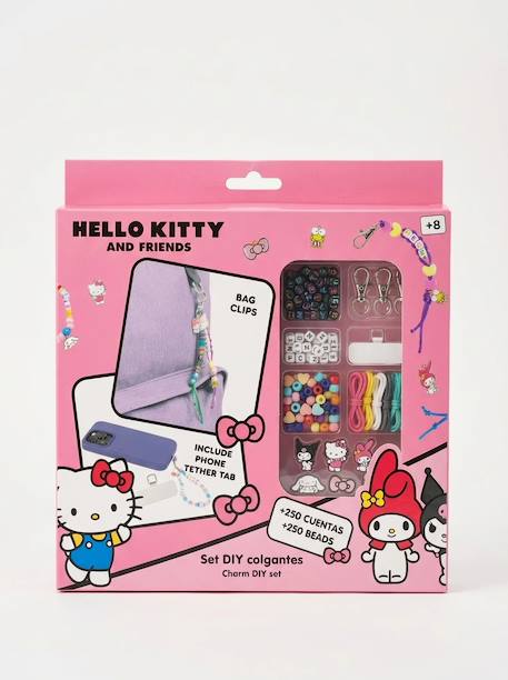 Kit diy 250 perles hello kitty Rose 3 - vertbaudet enfant 