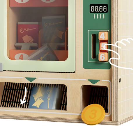Distributeur automatique en bois Beige 5 - vertbaudet enfant 