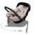 Coque Bébé Kinderkraft I-LITE i-Size R129 40-87 cm ERGO PAD + Organisateur de voiture Beige+Gris+Noir 3 - vertbaudet enfant 