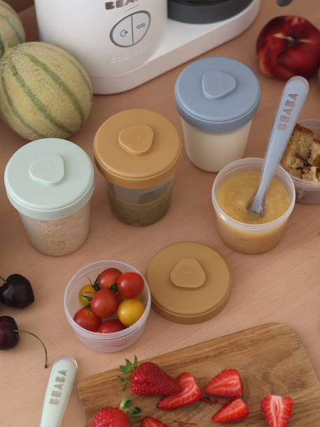 Pack 1er repas Assortis tons bleus (Storm)+Assortis tons roses (Eucalyptu+bleu grisé 4 - vertbaudet enfant 
