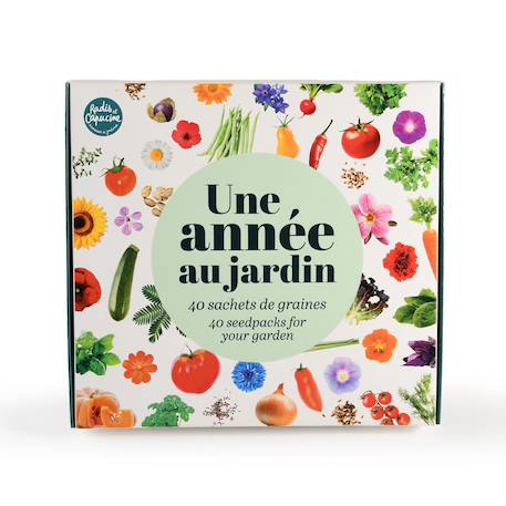 Coffret 40 sachets de graines à semer Blanc 1 - vertbaudet enfant 