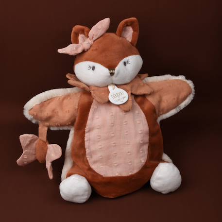 Doudou marionnette renard 25 cm Rose 5 - vertbaudet enfant 