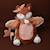 Doudou marionnette renard 25 cm Rose 5 - vertbaudet enfant 