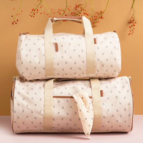 Sac week-end indigo dots (46 x 21 cm) Bleu, doré+Ecru, marron, rouge+Olive, marron,blanc 6 - vertbaudet enfant 