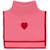 Plastron en maille à col roulé cœur rose (2-4 ans) Rose 1 - vertbaudet enfant 
