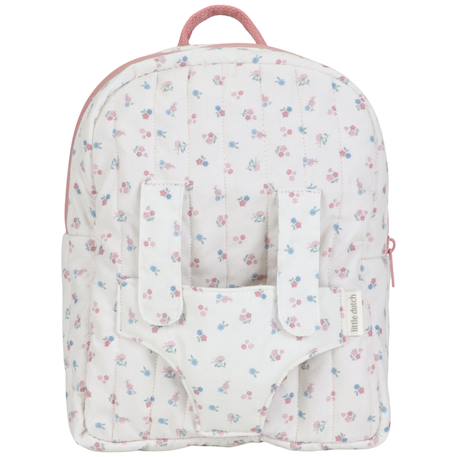Sac à dos porte bébé pour poupée Rose, bleu, blanc 2 - vertbaudet enfant 