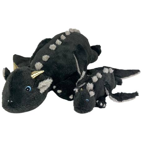 Peluche nemu nemu dragon noir (20 cm) Noir 4 - vertbaudet enfant 