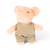 Mini peluche bart le cochon Rose 1 - vertbaudet enfant 