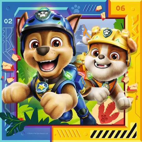 Puzzle pat'patrouille mission dino 3x49 pcs Bleu 4 - vertbaudet enfant 