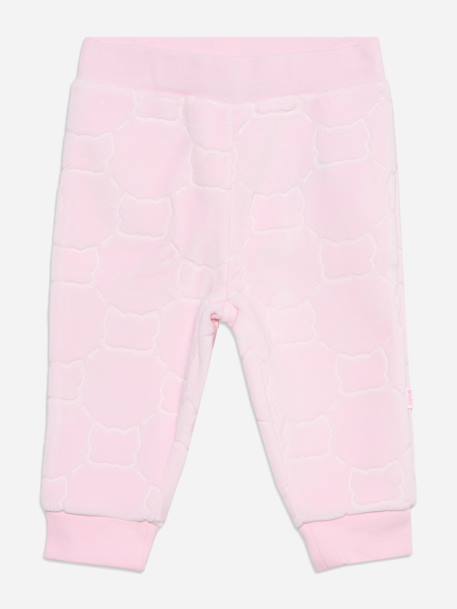 Ensemble fille 2 pièces gilet à capuche et bas Rose clair 4 - vertbaudet enfant 