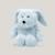 Peluche bouillotte lapin junior Bleu 2 - vertbaudet enfant 