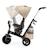 Tricycle Évolutif Kinderkraft EASYTWIST 5 en 1 avec Siège Rotatif 360°, Roues PU Increvables et Capote UPF50+ Beige+Gris+Noir+Rose+Vert 3 - vertbaudet enfant 