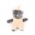 Mini peluche malo le chat Gris 3 - vertbaudet enfant 