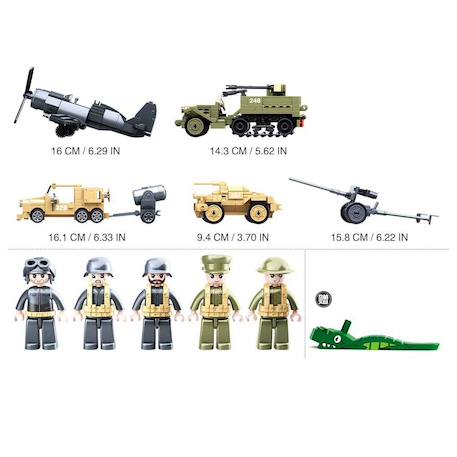 Army wwii - la bataille 552 pièces Vert 3 - vertbaudet enfant 