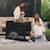 Lit Parapluie Kinderkraft MOON DREAM avec Sommier Suspendu, Matelas Inclus, Pliage en Un Geste et Sac de Transport Beige+Noir 9 - vertbaudet enfant 