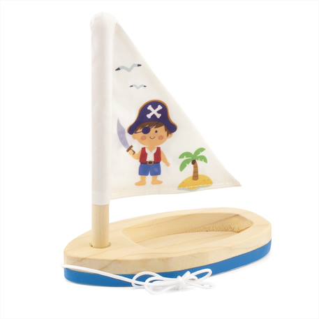 Voilier en bois Bleu+Rose 1 - vertbaudet enfant 