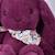 Peluche lapin fleurette 25 cm Blanc+Bleu+Orange+Rose+Violet 26 - vertbaudet enfant 
