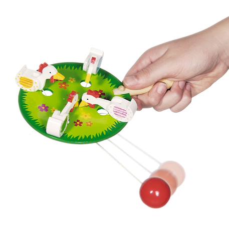 Jeu des poules qui picorent Vert 3 - vertbaudet enfant 