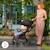 Poussette Kinderkraft APINO légère et compacte avec pliage automatique, dossier inclinable et roues increvables Beige+Gris+Noir 3 - vertbaudet enfant 