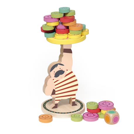 Jeu d'équilibre gaston biscotos Marron 1 - vertbaudet enfant 