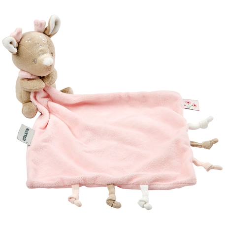 Doudou câlin biche (27 cm) Beige, rose 1 - vertbaudet enfant 