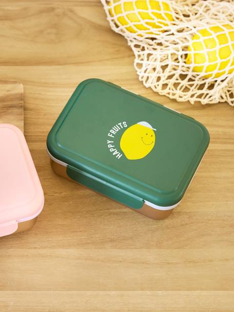 Boîte à goûter LÄSSIG en inox Adventure autobus+Adventure Tipi+Happy Prints bleu nuit+Happy Prints caramel+Happy Prints olive+marine+multicolore+rose+vert 45 - vertbaudet enfant 