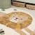 Tapis lion (117 x 110 cm) Blanc, beige, marron 4 - vertbaudet enfant 