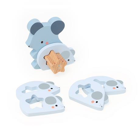 Puzzles d'éveil maman bébé animaux Marron 4 - vertbaudet enfant 