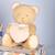 Peluche ours cœur unicef bisous doux (24 cm) Marron 5 - vertbaudet enfant 