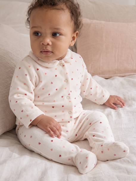 Lot de 2 pyjamas bébé fille rose poudré 2 - vertbaudet enfant 