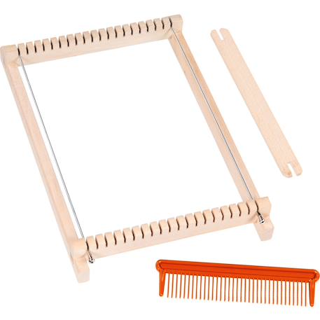 Métier à tisser en bois 17 cm Beige 2 - vertbaudet enfant 