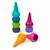 Crayons empilables couleurs acidulées Blanc 3 - vertbaudet enfant 