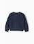 Pull en maille chenille à épaules tombantes Blanc+Bleu foncé+Vert 5 - vertbaudet enfant 