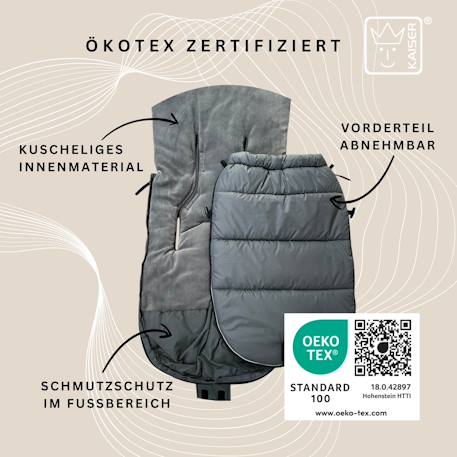 Chancelière pour poussette AKIKO Thermo anthracite 5 - vertbaudet enfant 