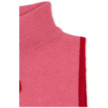 Plastron en maille à col roulé cœur rose (2-4 ans) Rose 4 - vertbaudet enfant 