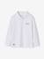 Polo manches longues garçon blanc+bleu ardoise 1 - vertbaudet enfant 