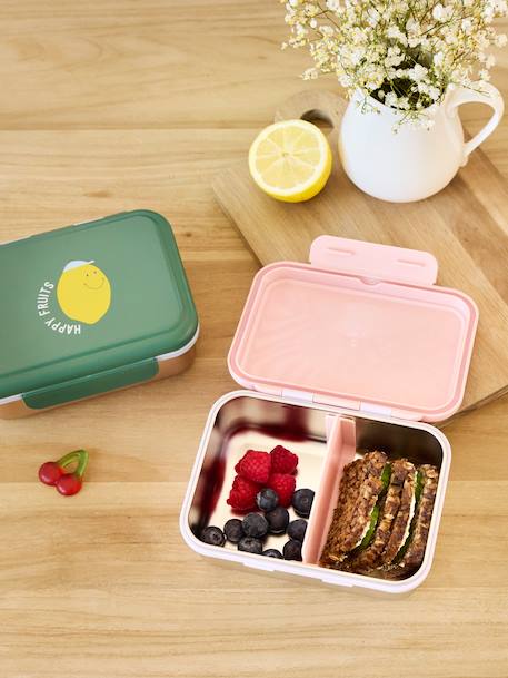 Boîte à goûter LÄSSIG en inox Adventure autobus+Adventure Tipi+Happy Prints bleu nuit+Happy Prints caramel+Happy Prints olive+marine+multicolore+rose+vert 40 - vertbaudet enfant 