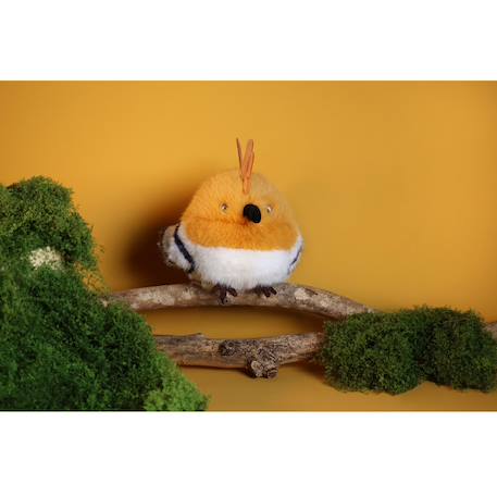 Peluche oiseau les cui-cui paradis 15 cm Bleu+Marron+Noir+Orange+Rose+Vert 23 - vertbaudet enfant 