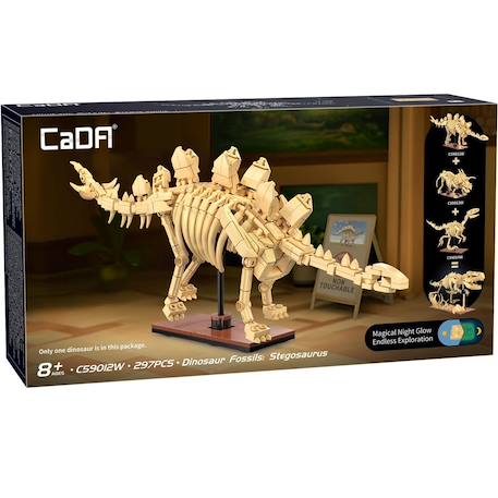 Squelette de stégosaure 297 pièces Beige 3 - vertbaudet enfant 