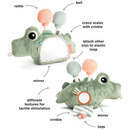 Miroir de sol croco vert Vert 3 - vertbaudet enfant 