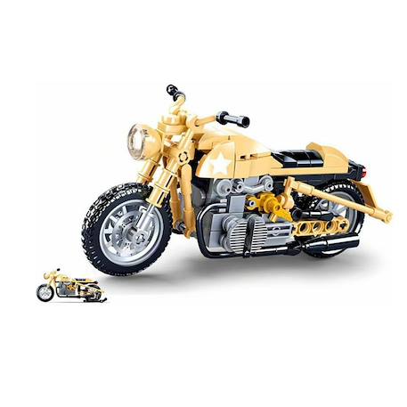 Model bricks - moto militaire Jaune 3 - vertbaudet enfant 