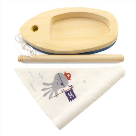 Voilier en bois Bleu+Rose 4 - vertbaudet enfant 