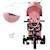 Tricycle Évolutif Kinderkraft EASYTWIST 5 en 1 avec Siège Rotatif 360°, Roues PU Increvables et Capote UPF50+ Beige+Gris+Noir+Rose+Vert 22 - vertbaudet enfant 
