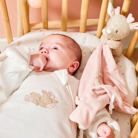 Doudou câlin biche (27 cm) Beige, rose 2 - vertbaudet enfant 