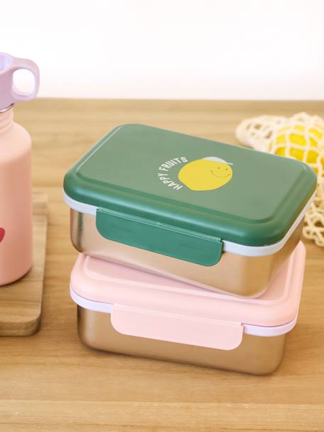 Boîte à goûter LÄSSIG en inox Adventure autobus+Adventure Tipi+Happy Prints bleu nuit+Happy Prints caramel+Happy Prints olive+marine+multicolore+rose+vert 39 - vertbaudet enfant 