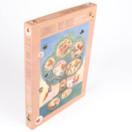 Puzzle l'arbre aux écureuils Beige 5 - vertbaudet enfant 