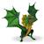 Figurine dragon lézard Vert 3 - vertbaudet enfant 